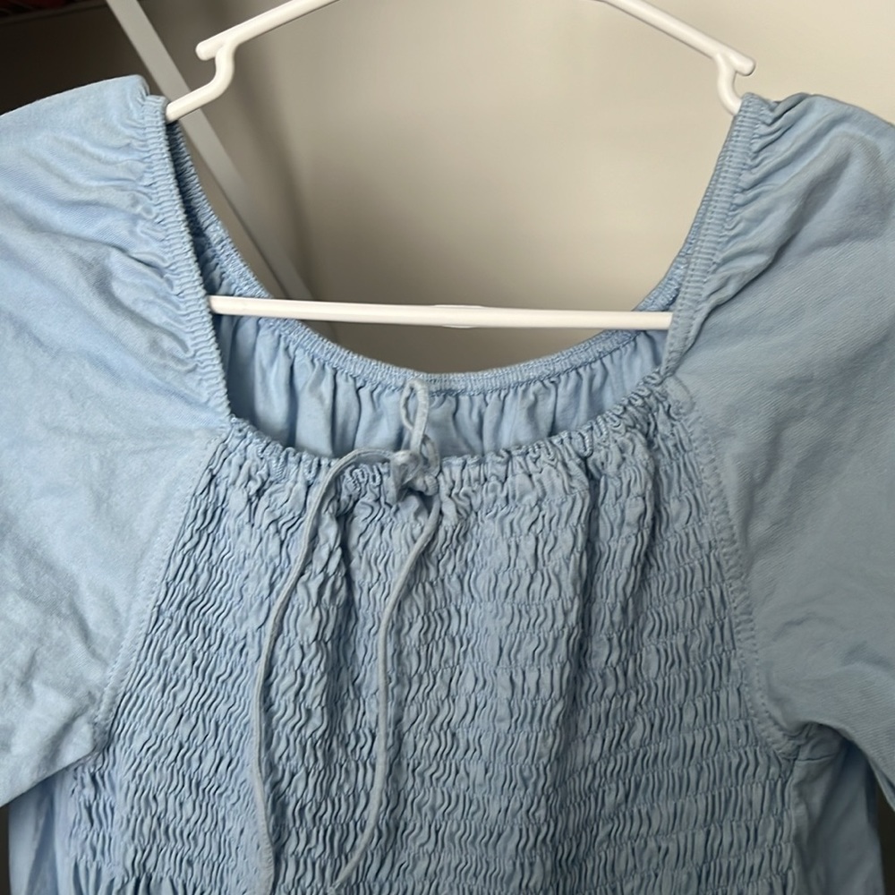 Baby blue dress